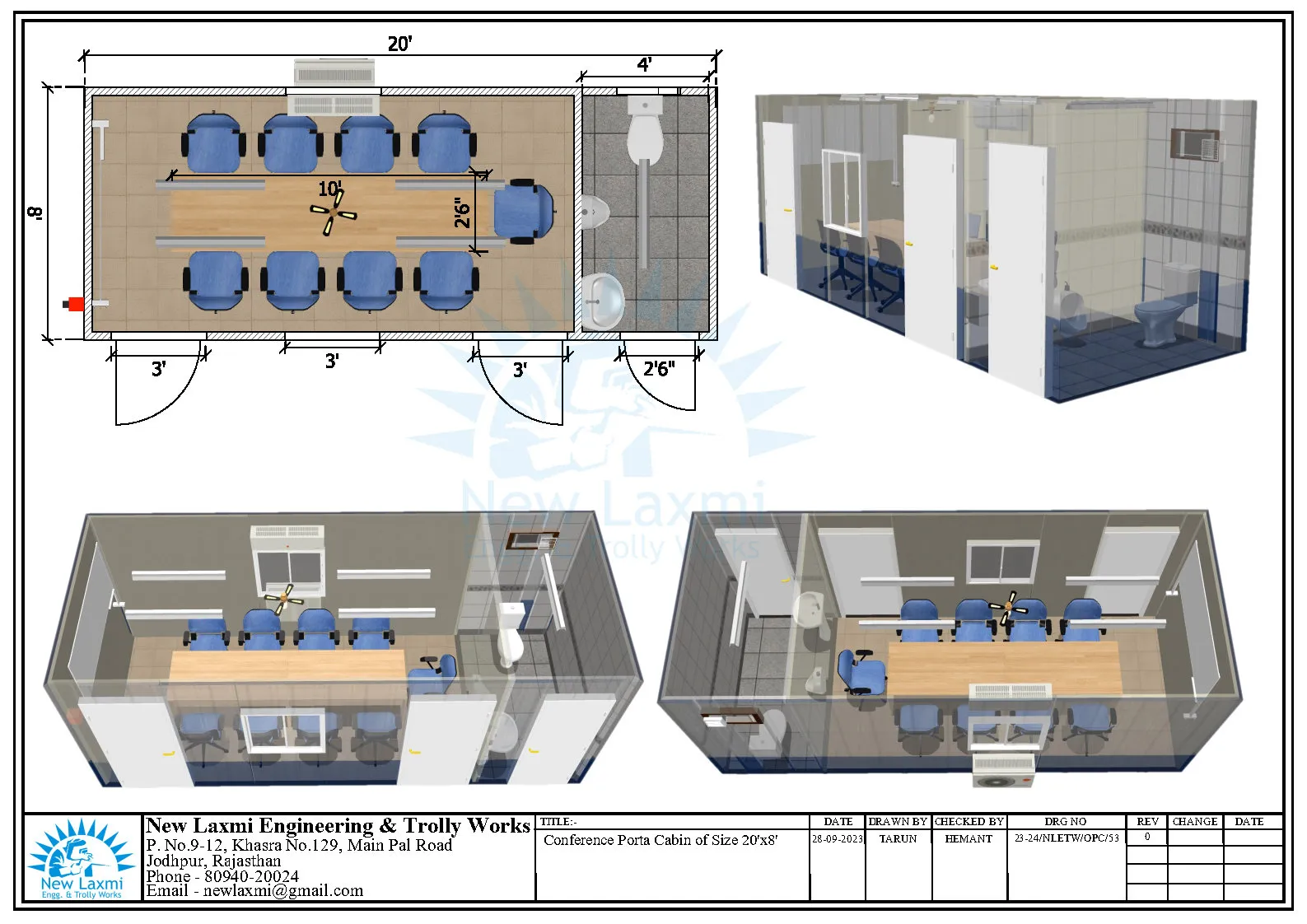Office Cabin Layout